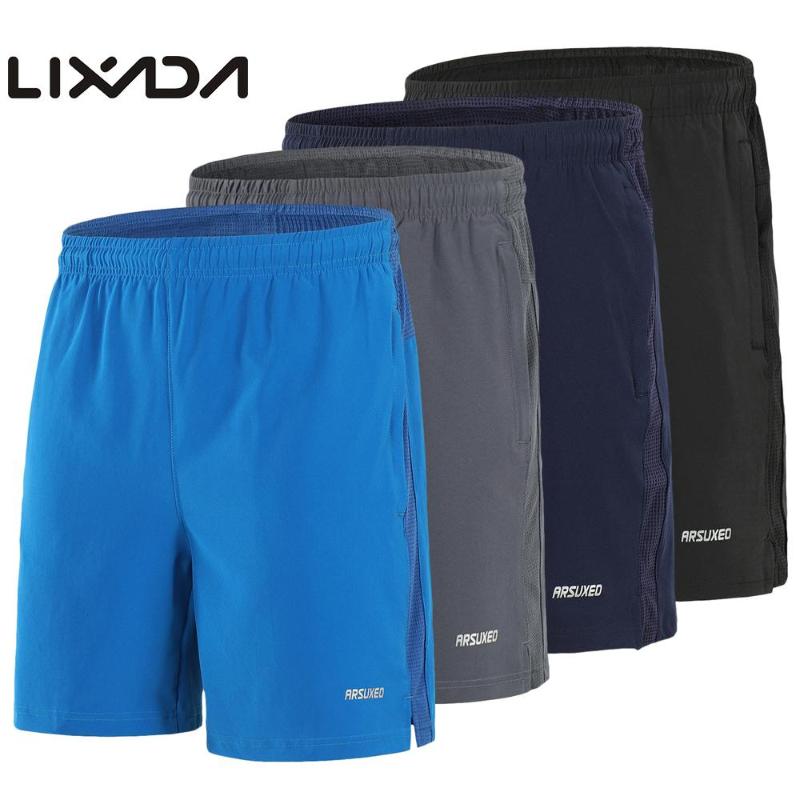 

plus size men cycling shorts breathable outdoor loose casual mountain bike marathon running fitness basketball sports shorts, Black