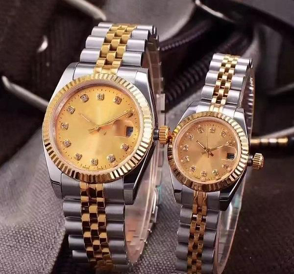 

2019 8 color Luxury 28mm 36mm Stainless Steel Automatic 2813 Mechanical Women Womens Men Mens Watch Watches Wristwatches, As picture
