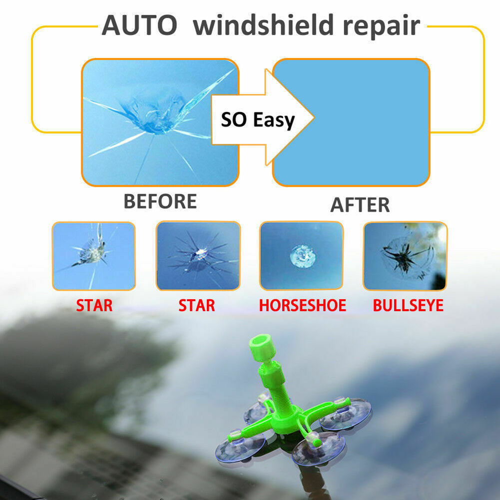 

Car Glass Repair Tool Windscreen Windshield DIY Kit Wind Glass For Chip Crack