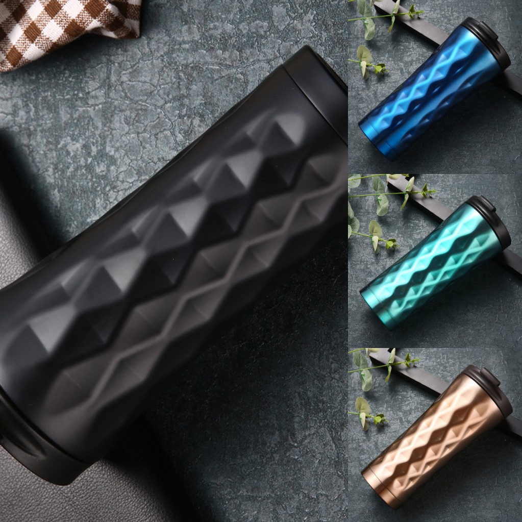 

US STOCK 480ml Portable Thermos Bottle Stainless Steel Water Bottle Vacuum Flasks Stainless Steel Mug Insulated Cup FY4129