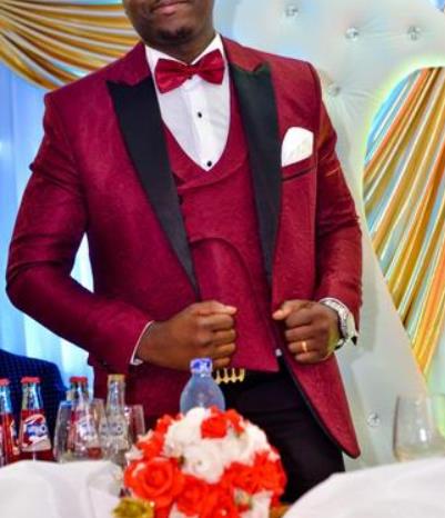 

Latest Coat Pant Designs Suits For Men 2020 Formal Groom Wear Burgundy Jacquard Suit Slim Fit Mens Tuxedo Wedding Suit For Men, Custom made