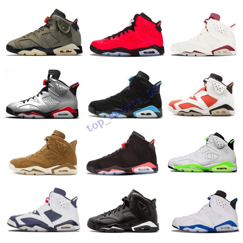 

hot Travis Scotts X 6 Medium Olive 6s Men Basketball shoes Tinker Black Infrared Cactus Jack Sport Blue Oregon Mens sports sneakers US 7-13