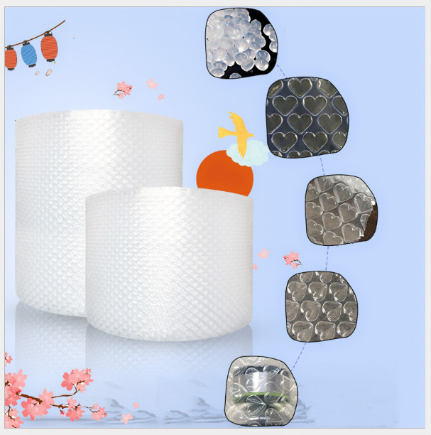 

40cm 50cm wide 20 Meters Long Thick air cushion film air cushion bubble roll packaging Lovely Heart Shape(White