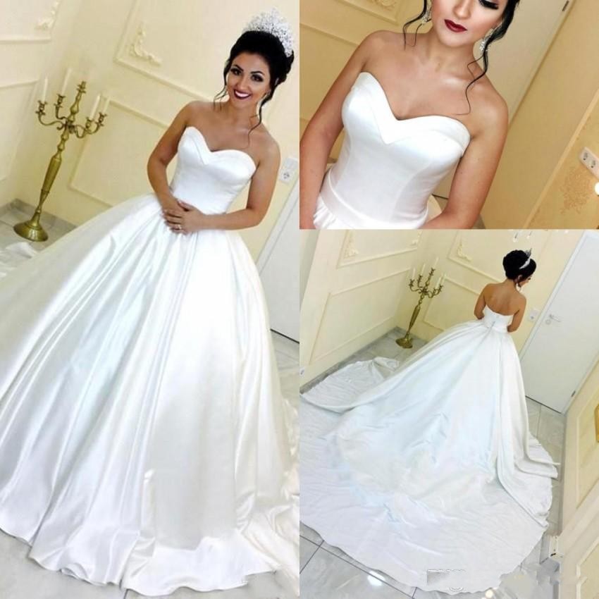plain ball gown