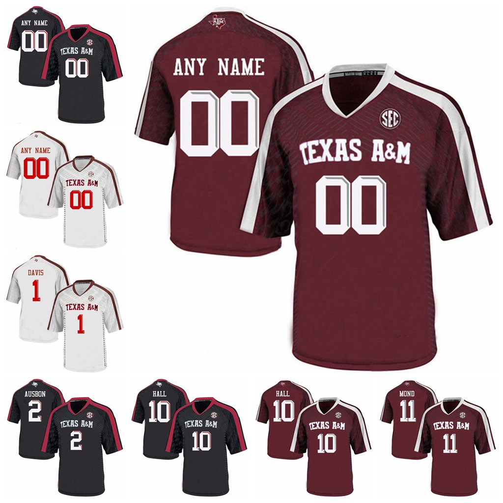 

Texas A&M Aggies College Football Jerseys Isaiah Spiller Kenyon Green Kenny Hill Maroon Blitz Keith Ford Trevor Knight Custom Stitched, Youth white