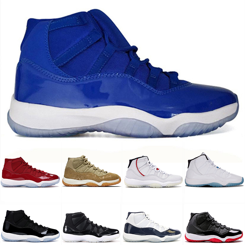 

Jumpman Snake Skin Bred 2019 11 11s basketball shoes for men Space Jams Heiress Black Platinum Tint bred mens women sneakers US5.5-13, University blue