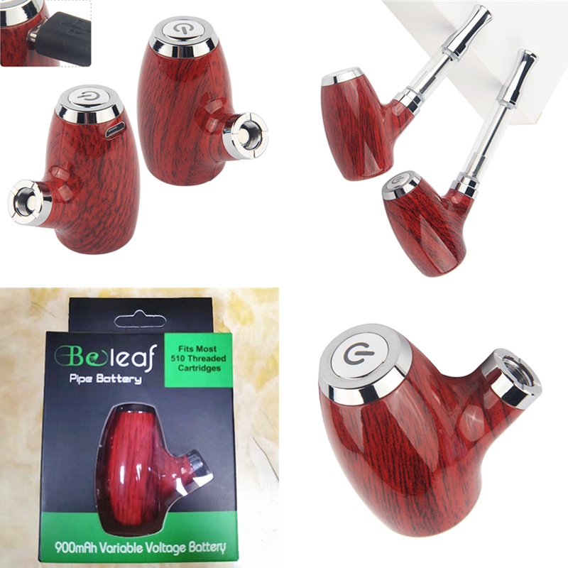 

MOQ 1Pcs Beleaf Vape Mods Preheat Variable Voltage Battery Rechargeable Wooden E Pipe Starter Kit 900mAh ECigarettes For 510 Thread Vapes Cartridges