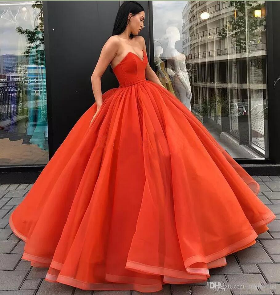 poofy ball gown prom dresses