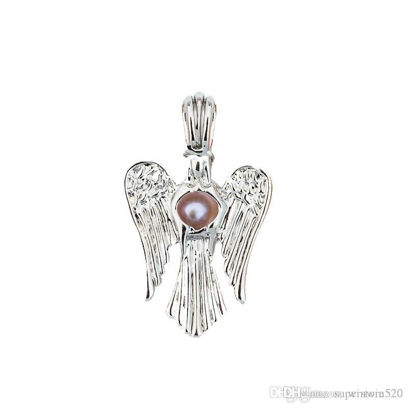 

30 styles Love Wish Pearl Cages Locket Hollow Out Oyster pearl Pendant Freshwater Pearl wolf dog bear