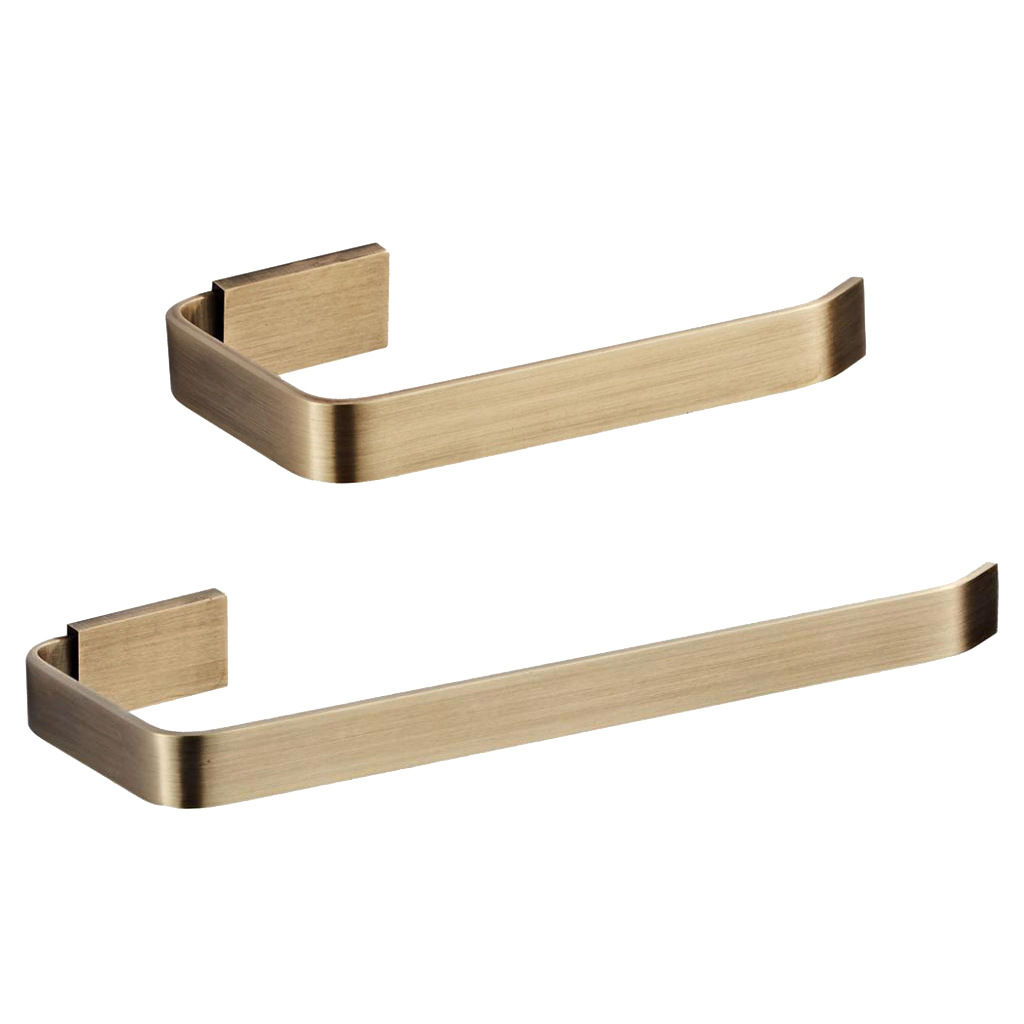 

2pcs solid brass bathroom towel holder 26cm 16cm bathroom accessories