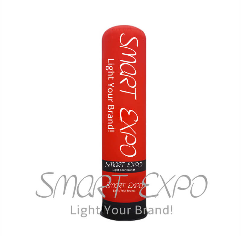 

Advertising Outdoor Oxford Led Light Rotate Custom Inflatable Column Wholesale LED Lamp Post with Inner Blower Dia0.46*2m