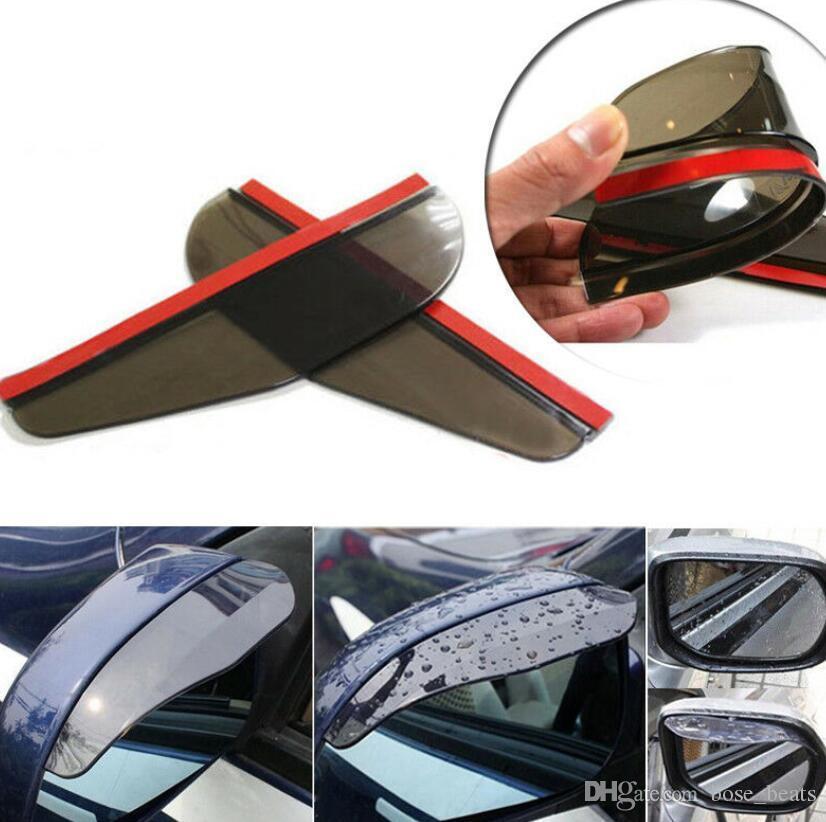2pcs Universel PVC rétroviseur étanche à La Pluie de lames rétroviseur voiture sourcils Cover 2019