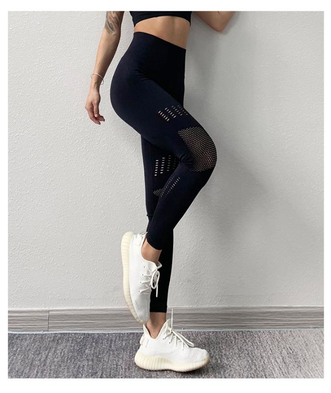

women's spring summer autumn sports running yuga legging pants, Black