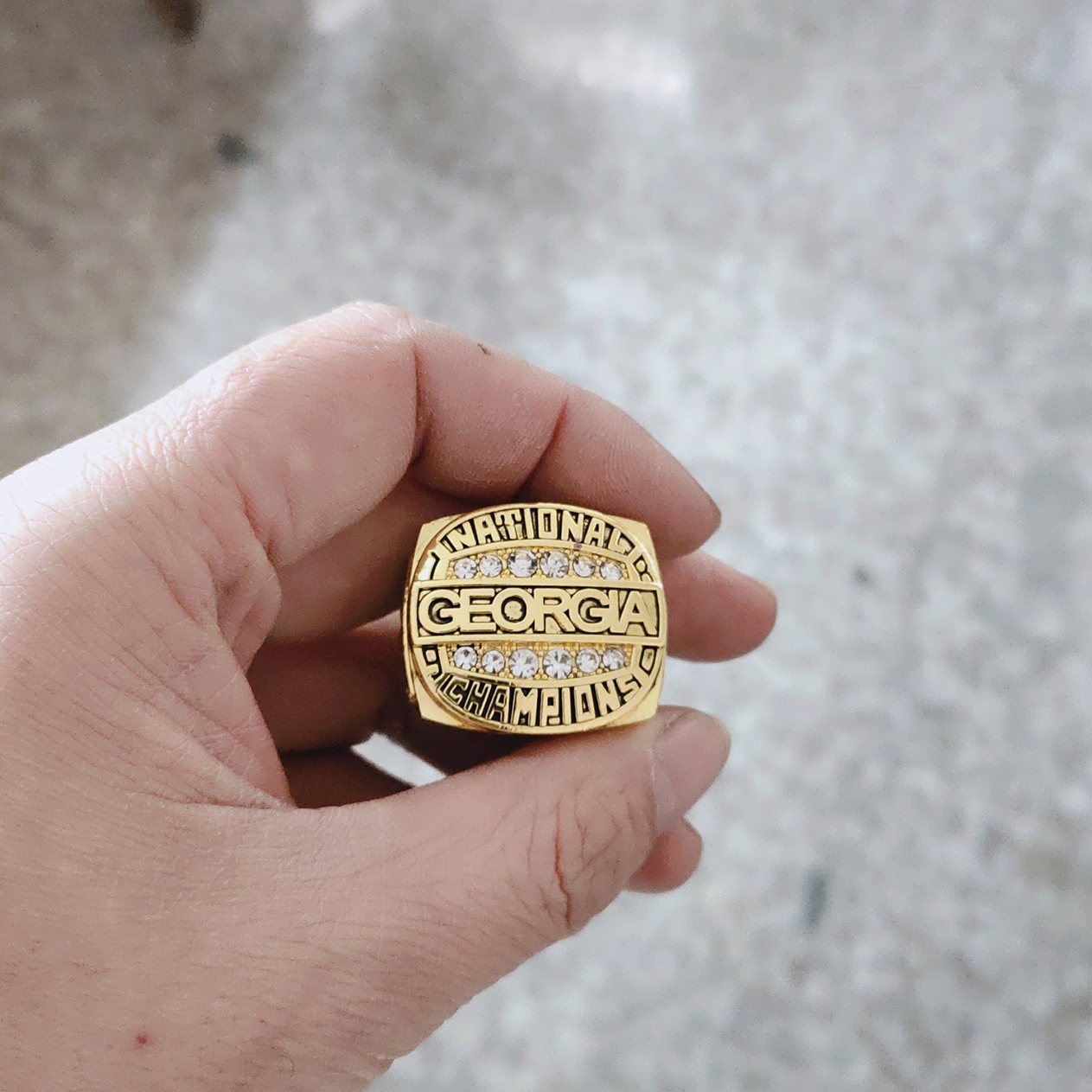 

2020 Fashion souvenir 1980 Georgia Bulldogs SEC Championship fashion rings Bag Parts