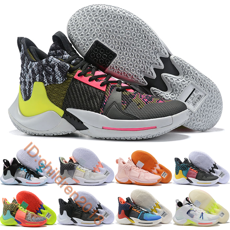 

Why Not Zer0.2 Russell Westbrook Basketball Shoes Mens Kids Sneakers Don't Care Future History Washed Coral BHM Vast Grey Trainers Size 7-12, Black