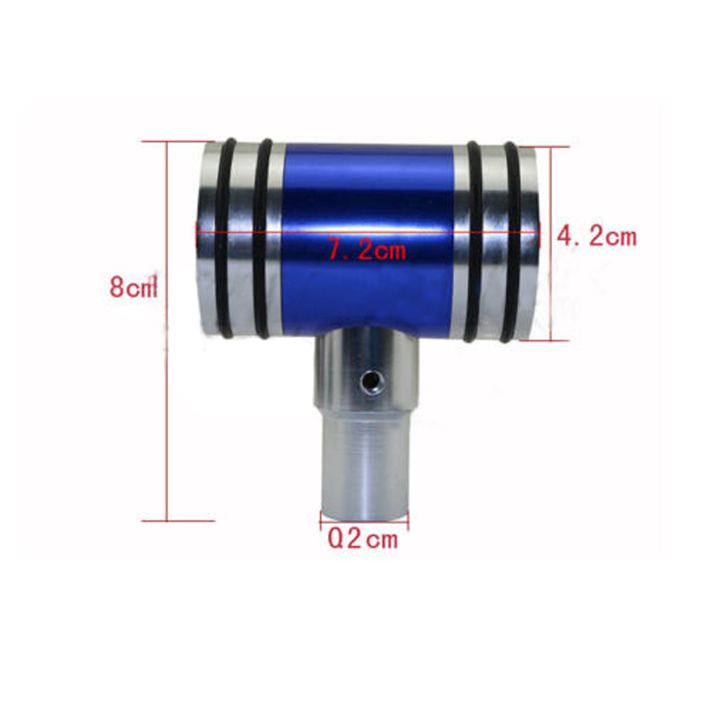 CAR Blue Cover Aluminum Heavy Car Manual Gear Stick Shift Shifter Lever Knob-image-470269475