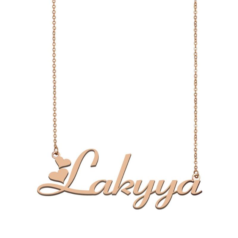 

Lakyya Name Necklace , Custom Name Necklace for Women Girls Best Friends Birthday Wedding Christmas Mother Days Gift