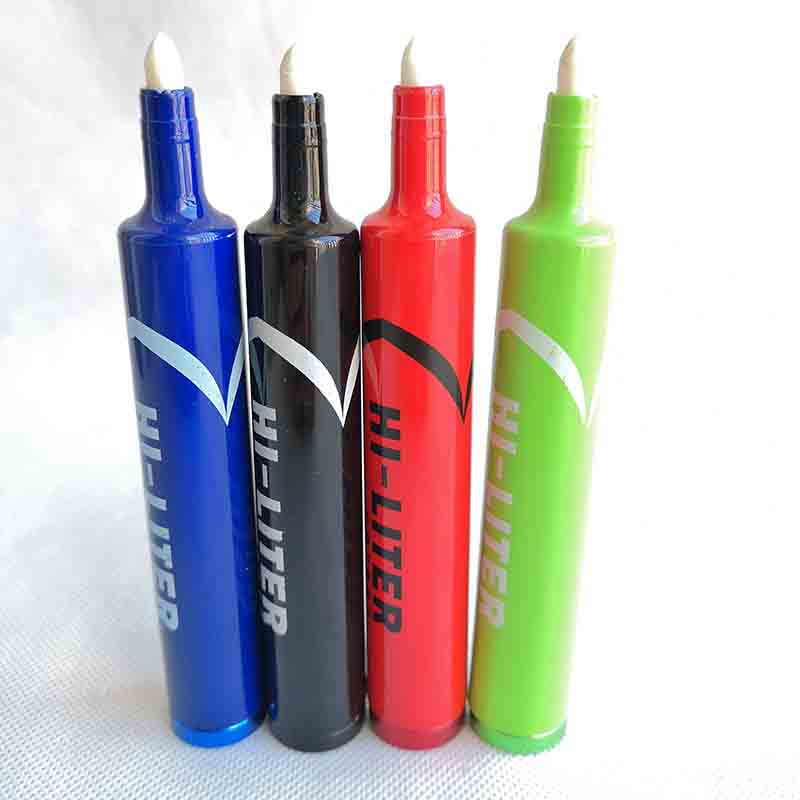 

hi liter marker pen pipes Metal Spoon Herbal Tobacco Cigarette Pipe With Cap sneak a toke click n vape 4.9inch 4 colors Smoking Tools