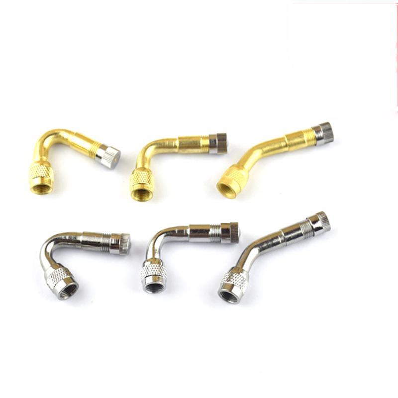 90 Degree Brass Air Tyre Extension Valve Motorcycle Car Truck Bicycle Scooter H/&
