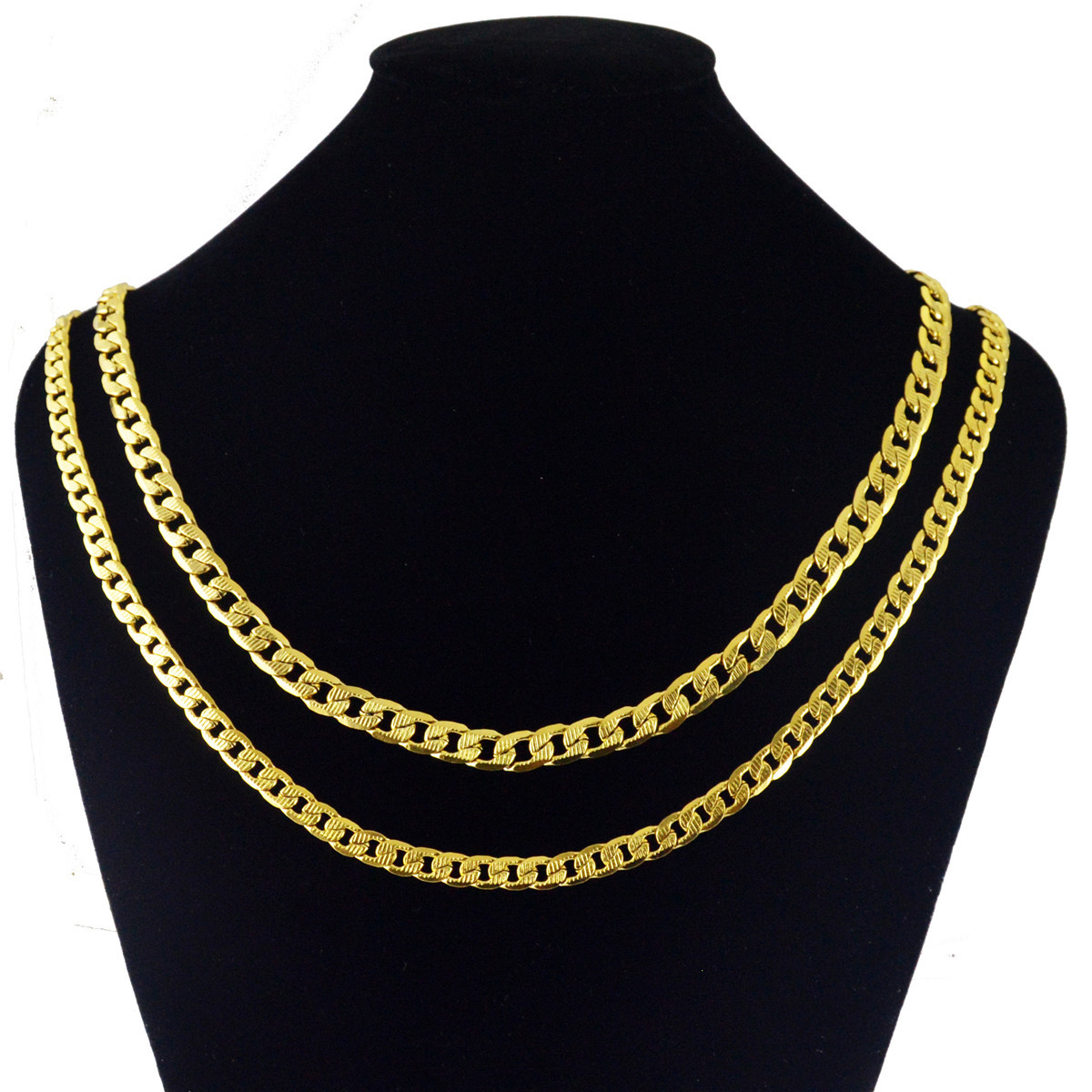 

Fashion jewelry Classical Men necklaces Stainless Steel Chains Necklaces 18K Gold plated Designer necklace Luxury Punk rock Necklace