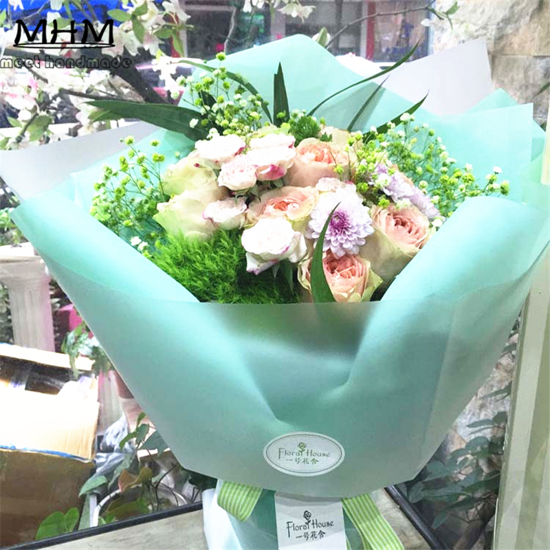 50 Fashion Flower Bouquet Wrapping Paper Plastic Cello Clear Florist/'s Wrap MA