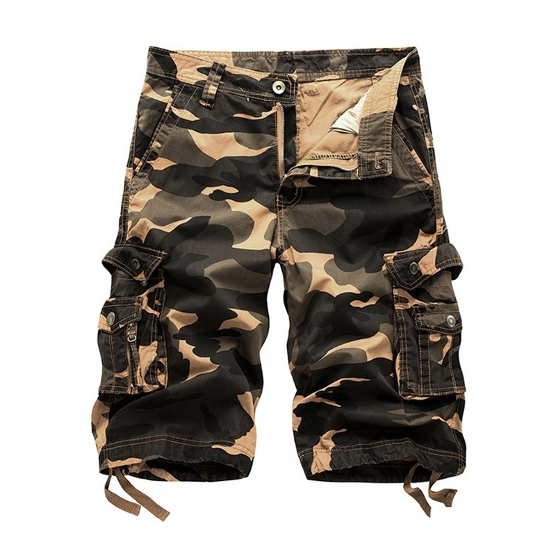 

Hip hop New Men's Cotton Cargo Shorts Good Quality Multi-pocket Camouflage Tooling Shorts Male Outdoors Casual Size, Purple