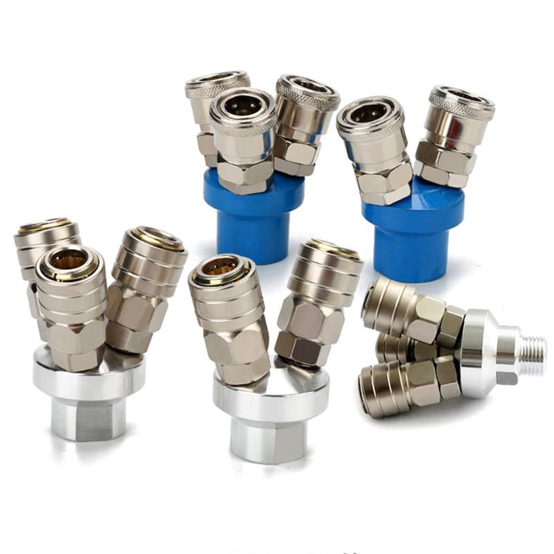 

boutique two three pass air quick coupler C type with self lock pneumatic quick connector air compressor connecting adpater