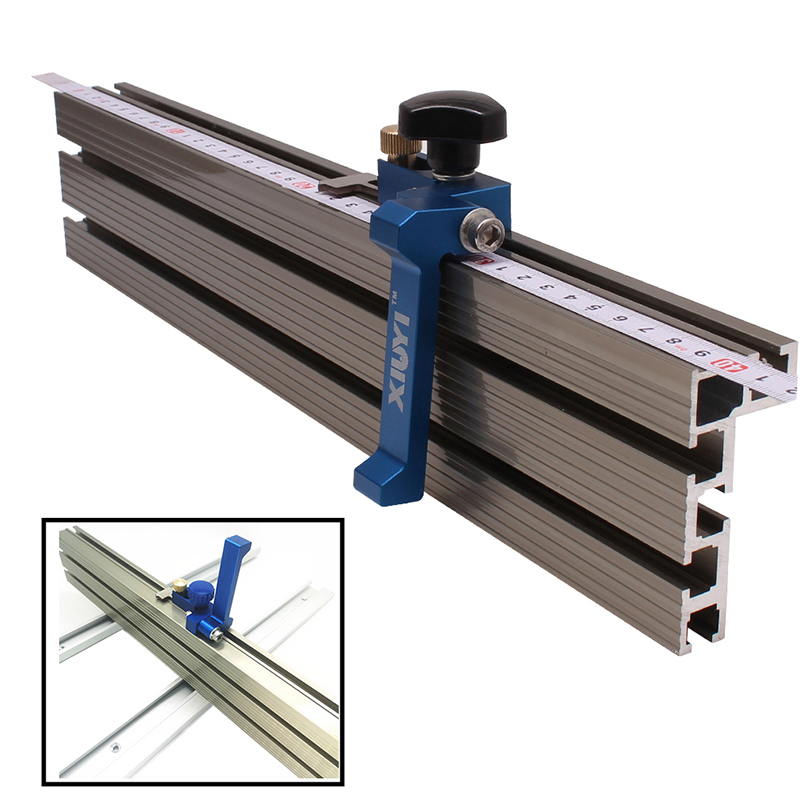 

Woodworking Profile Fence and T Track Slot Sliding Brackets Miter Gauge Fence Connector for Saw Table Benches/Woodworking Router