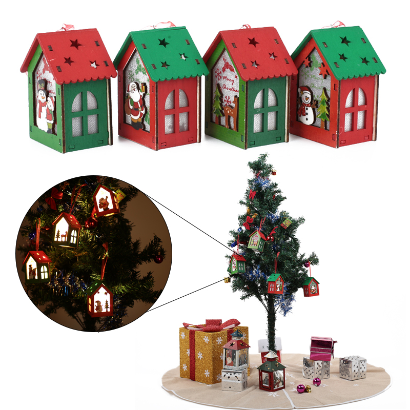 

Christmas Tree Pendant Luminescence Gifts House Home Decor Wood Beautiful