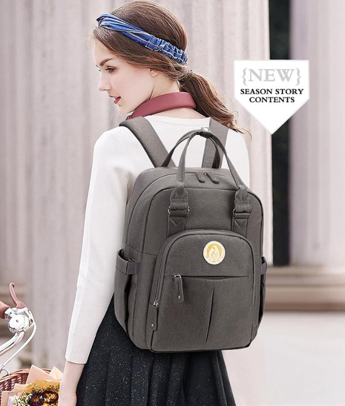 

Large Waterproof Baby Diaper Bag Backpack Bags Organizer Insert For Mummy Maternity Baby Bags For Mom Mommy Stroller Diaper Bag, Gray