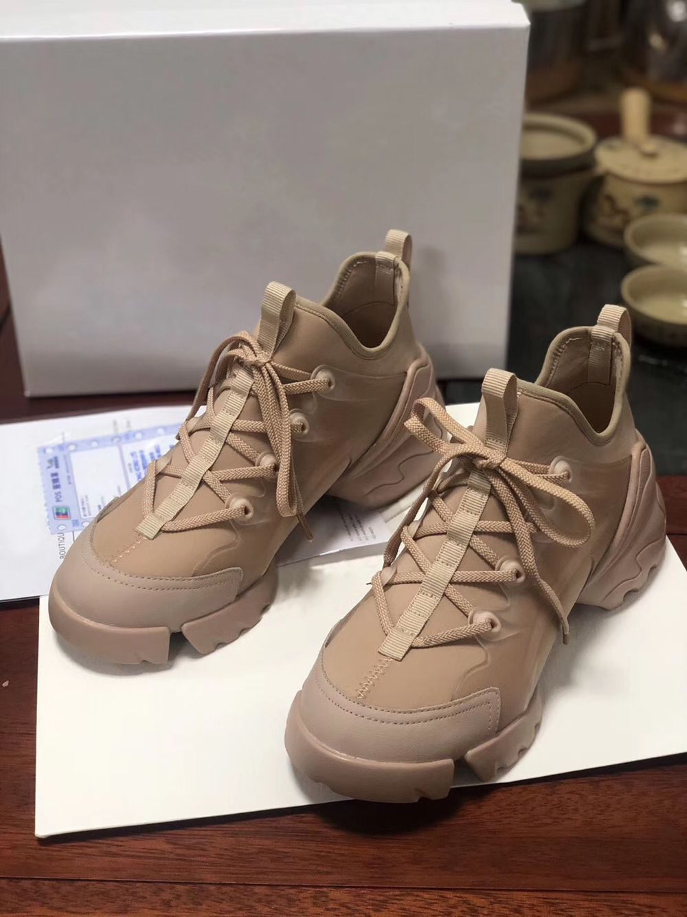 

CONNECT Casual Shoe New Trainer Shoes Men Women Sneakers Low Top Designer Sneakers Mens Trainers Shoes Brown Colors Wholesale