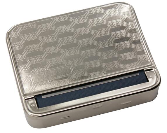 

Metal Tobacco Rolling Machine Tobacco Roller Box Automatic Smoking Cigarette Case 78mm Stainless Steel Roller Case Tools Accessories Gift