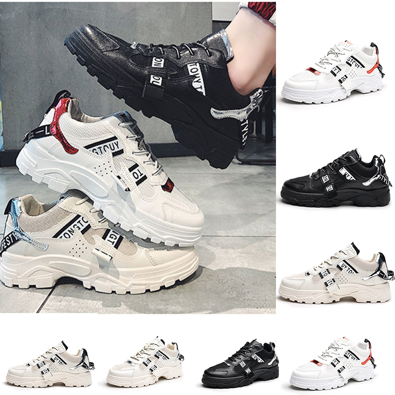 

fashion designer sneakers triple white black brown breathable net surface comfortable trainer sport women men running shoes 39-44, A3