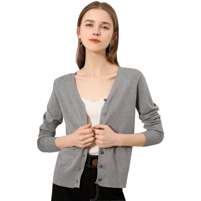 

Women's Plus Size Women Lady Casual Solid Deep V-neck Loose Long Sleeve Soft Knitting Open Stitch Sweater, Sky blue