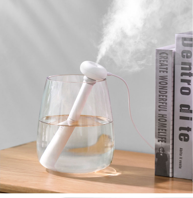 KBAYBO White Dismountable Donut USB Humidifier Portable Ultrasonic Mist Maker Humidifier for Home Office Air Humidifiers-image-470519923