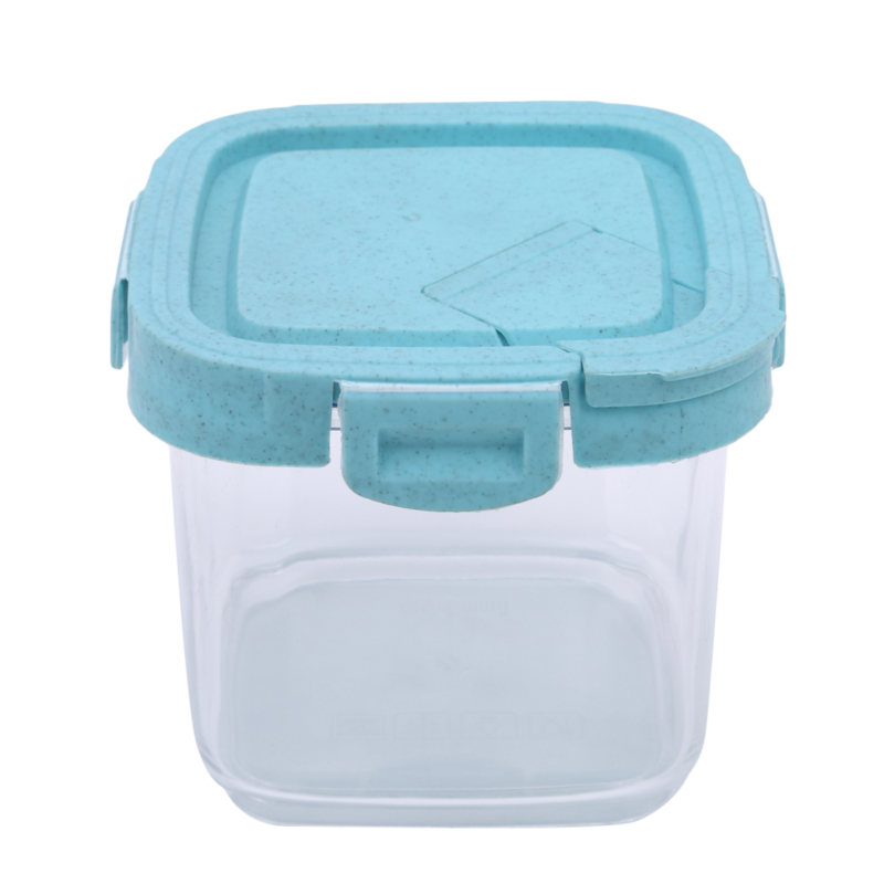 

800Ml Transparent Plastic Sealed Can Household Milk Coffee Kitchen Storage Jar with Lid for Kitchen Organizer