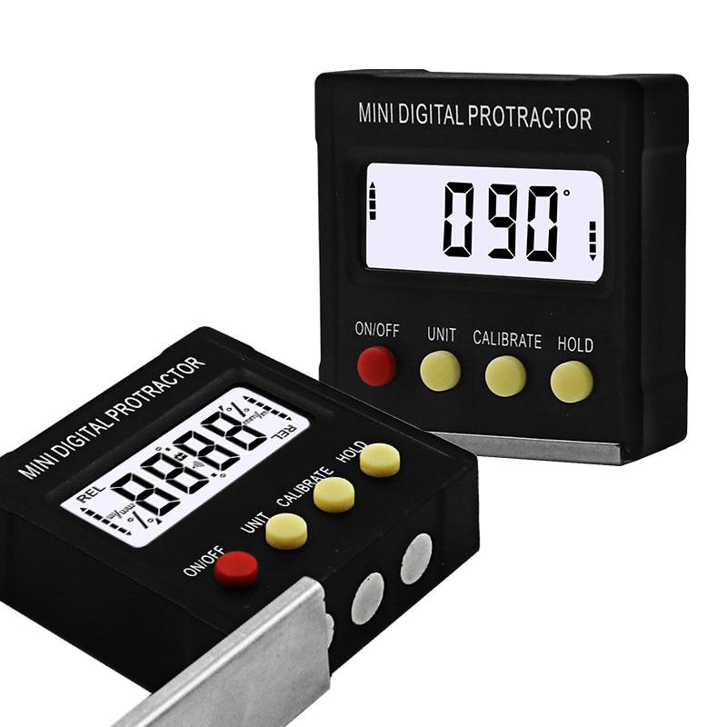 360 Degree Mini Digital Protractor Inclinometer Electronic Level Box Magnetic Base Measuring Tools-image-529628150