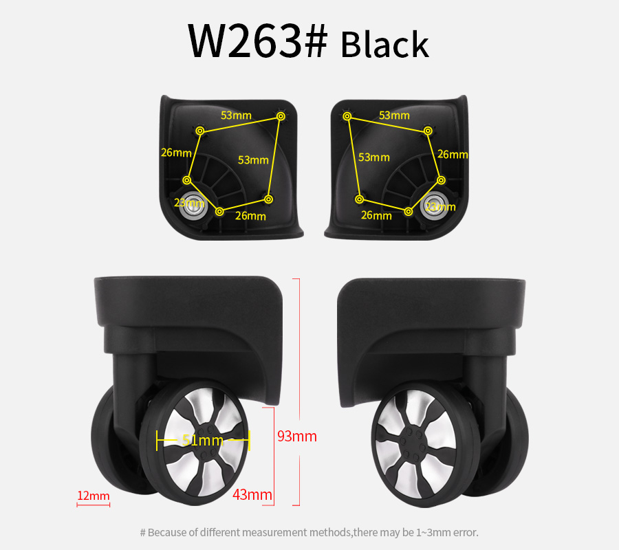 universal luggage wheel replacement