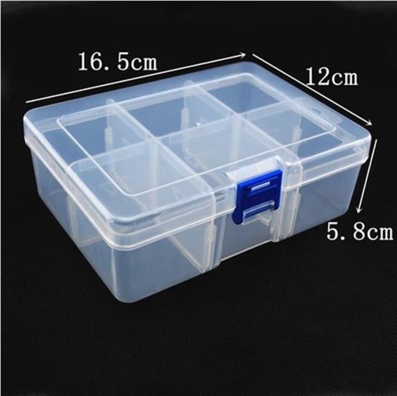 

Multi Grids Plastic Detachable Storage Boxes Bins for Tools&Jewelry&Fishing Gear&Screw Desk Organizer cajas de madera, A2 14cm