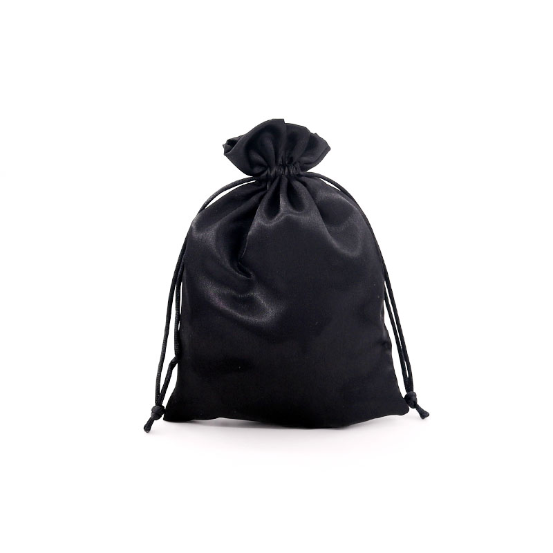 

10pcs/lot Black Satin Bags Glossy Gift Bag Pouches 2 Size Party Favor Goodies Jewelry Display Packaging Bags Can Be Customized