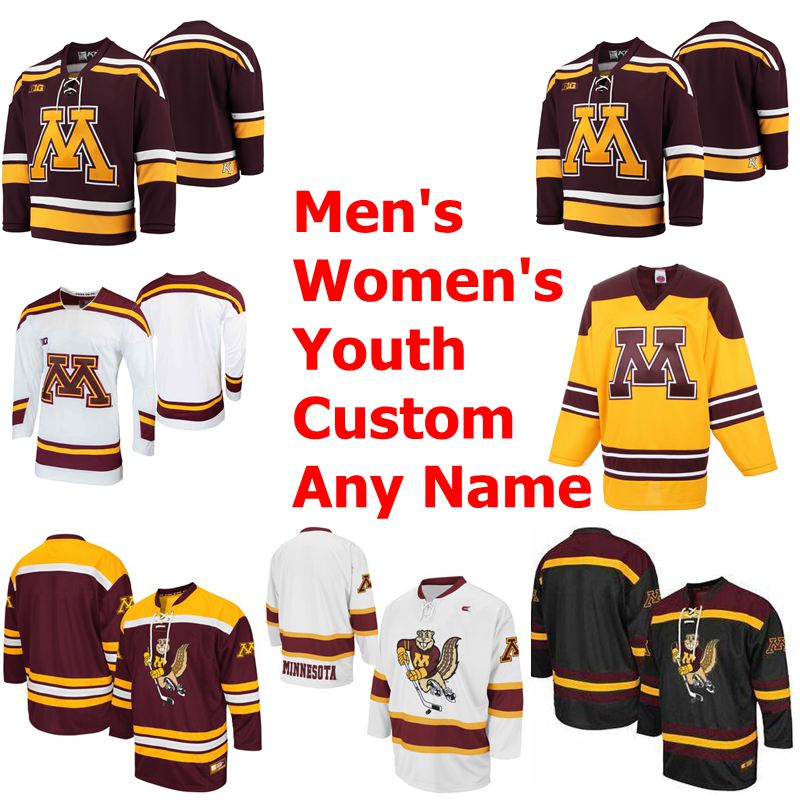 

Minnesota Golden Gophers College Hockey Jerseys Womens Sammy Walker Jersey Mittelstadt Mat Robson Jack Perbix Ben Brinkman Custom Stitched, Black;red