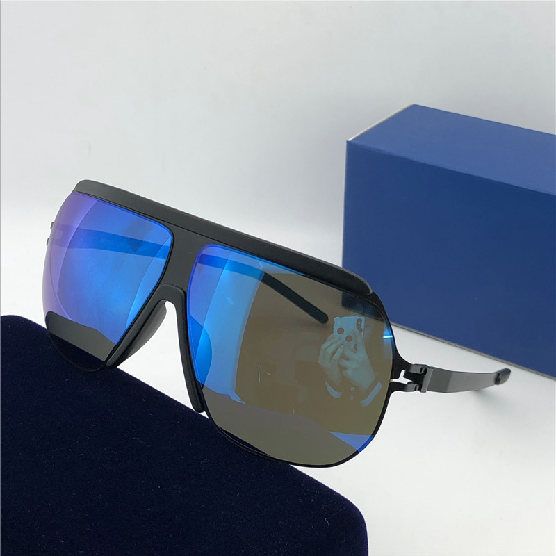 

Wholesale-new mykita sunglasses ultralight frame without screws MKT WOLFI pilot frame top men brand designer sunglasses coating mirror lens