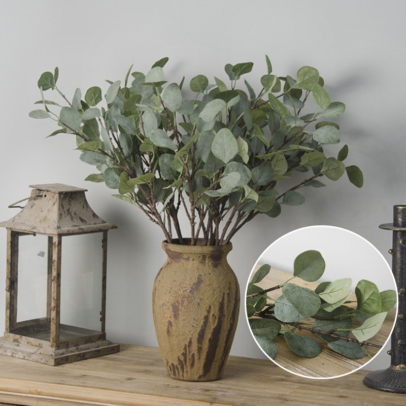 

Artificial Plant Green Fake Leaf Foliage Home Office Garden Decoration Fake Flowers Potted Ornaments For Home Decoration Hotel, As pic