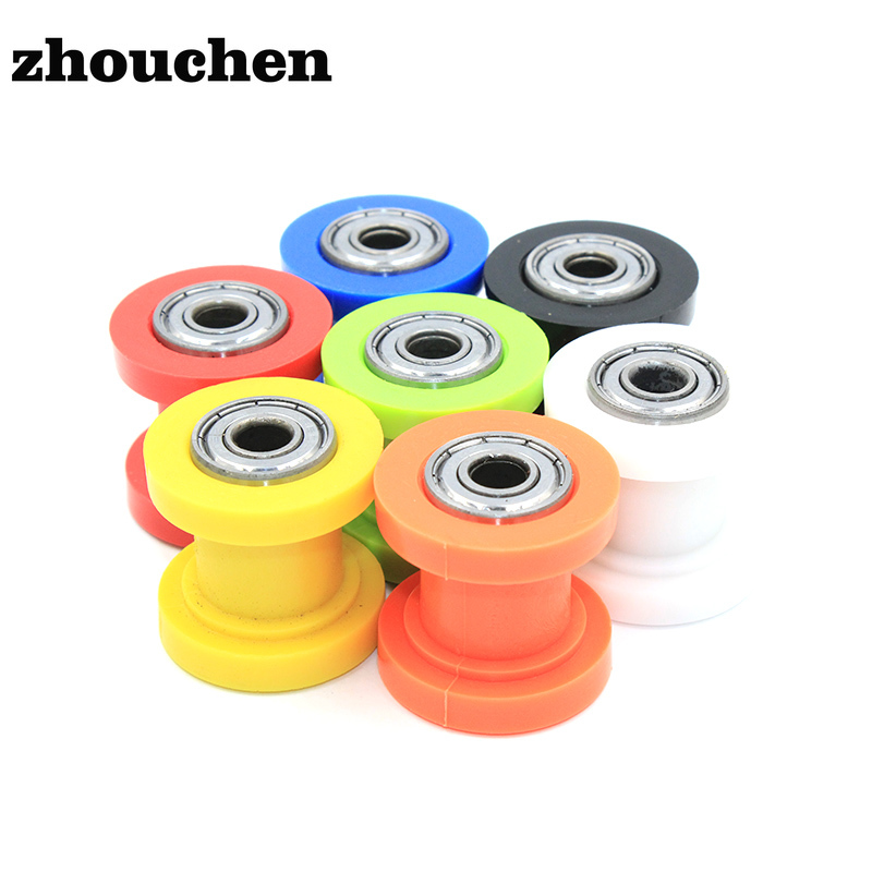 

7 Colors 8MM 10MM Guide Sprockets Bearing Roller Pulley Wheel Tensioner Guide For Pit Dirt Bike Motocross ATV CRF CR XR CNC-110