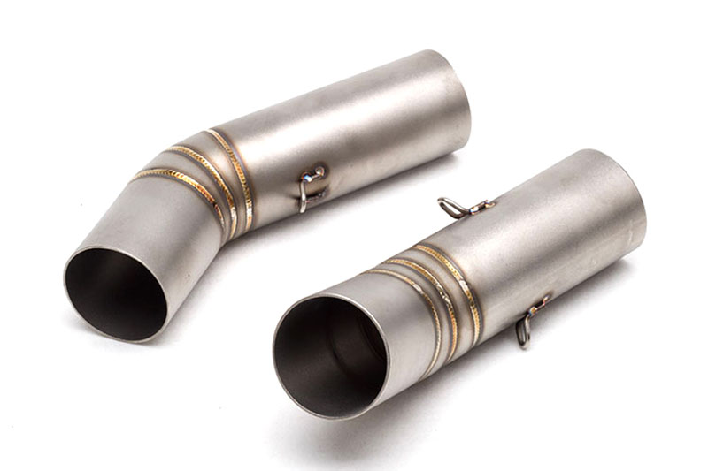 

For DUCATI 848 796 795 Exhaust 51mm Caliber Motorcycle Mufflers Exhaust Mid Pipe Slip on Connect Link Pipe Middle Tube Escape