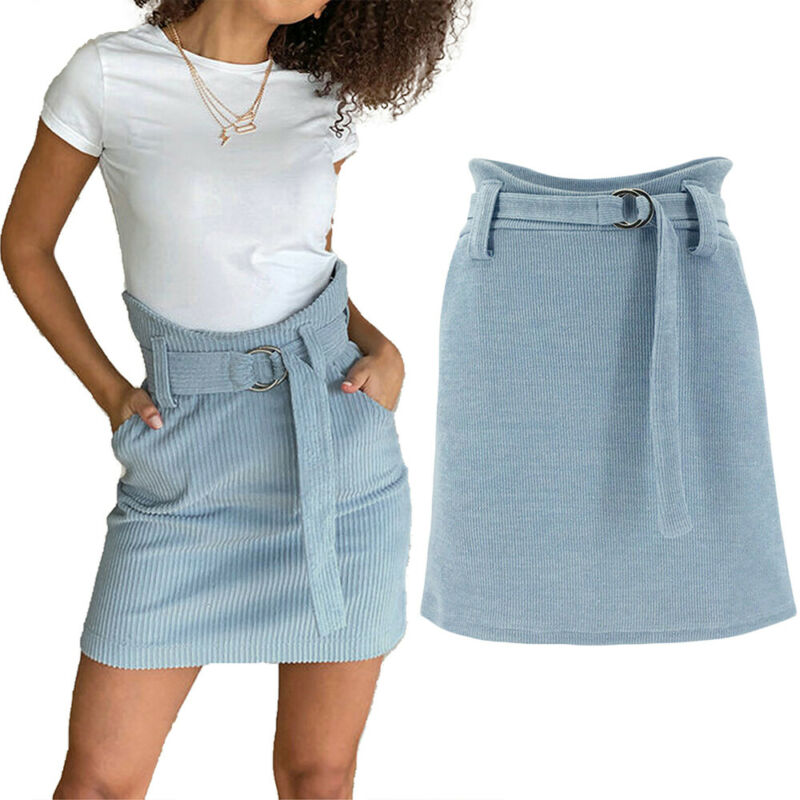

Newest Arrival Fashion Women High Waist Skirt Ladies Short Sexy Bodycon with Pocket Summ Skirts Outfits, As pic