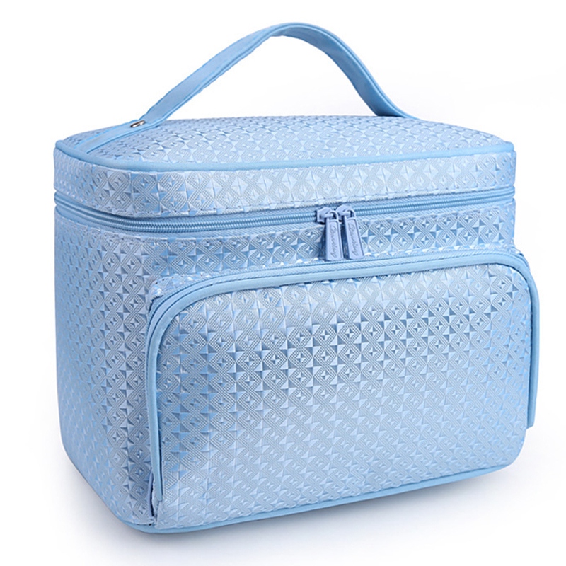 

Shape Big Capacity Women Cosmetic Bag Cosmetics Organizer Travel Necessaries Waterproof Makeup Bag Multifunction Toiletry Makeup, Brown