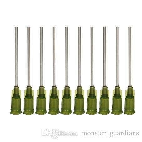 10PCS 14G 1.5/" Luer Lock Blunt Dispensing Needles Glue Injector Syringe Tips B