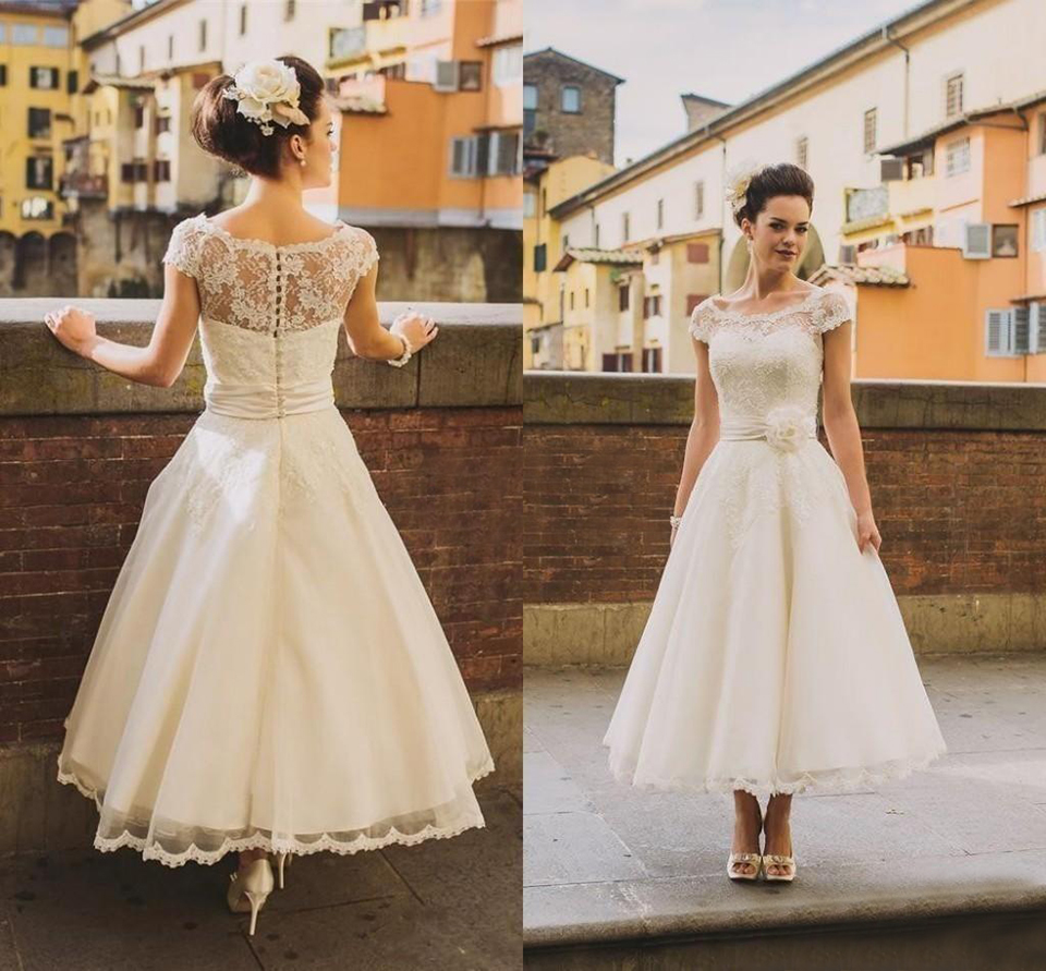 retro tea length dresses