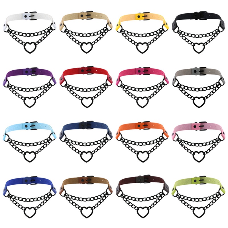 cute leather chokers